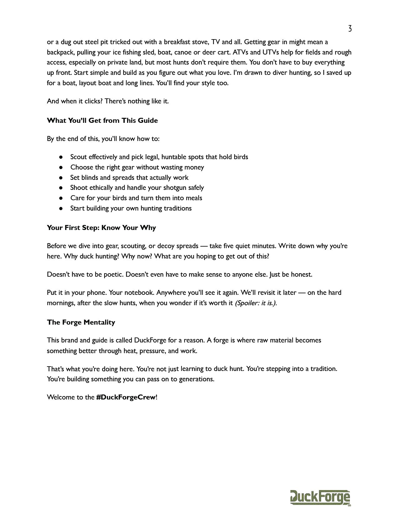 Forge & Fowl Hunter Digital Guide - 48 Pages